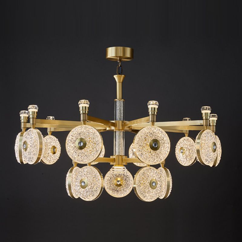 Contemporary Acrylic Chandelier Light Fixtures Led Hanging Chandelier for Dinning Room