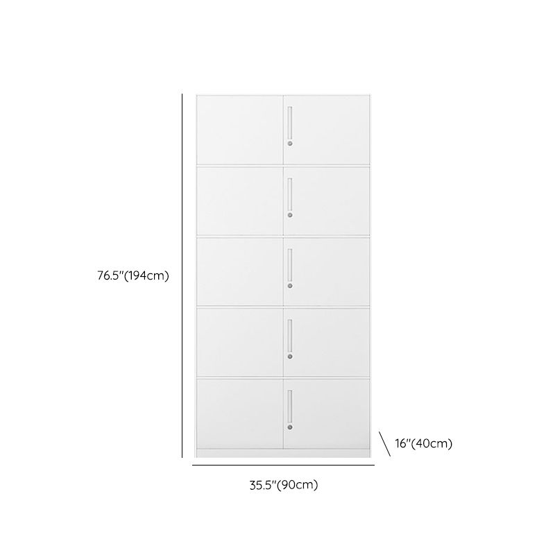 Contemporary File Cabinet Steel Frame Fire-Resistant File Cabinet