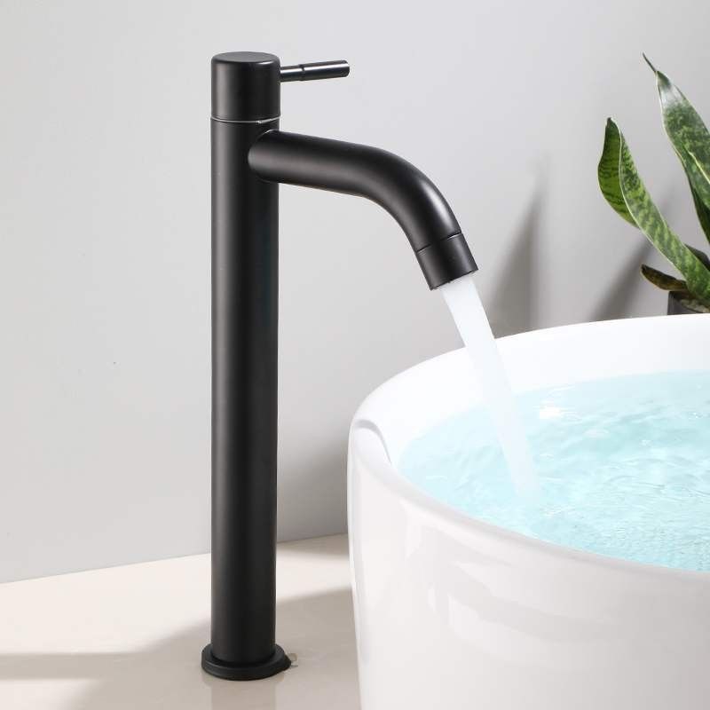 Industrial Vessel Faucet Stainless Steel Lever Handle Bathroom Faucet