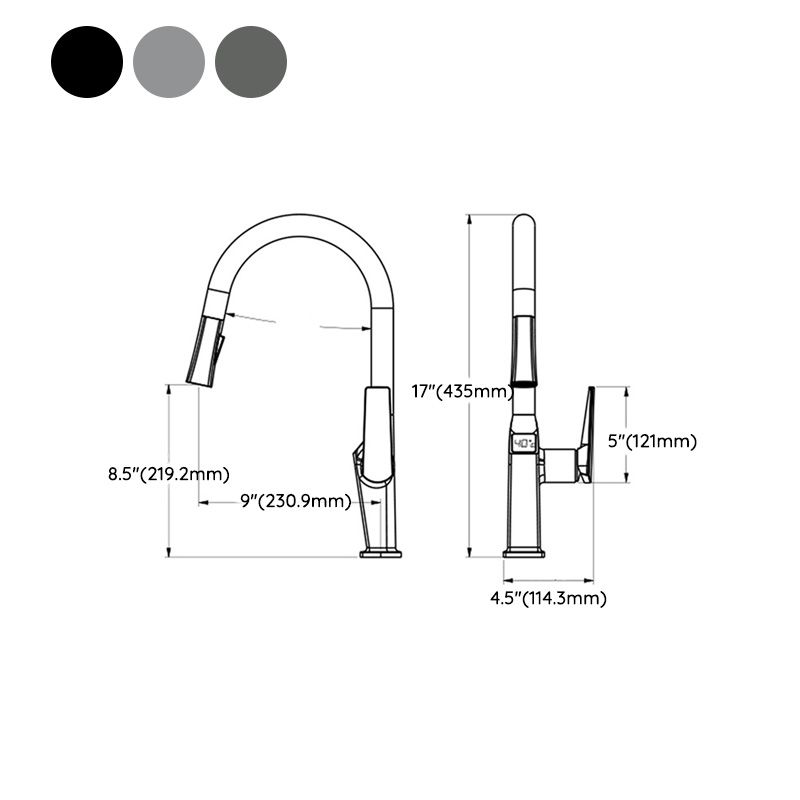 Metal Kitchen Faucet Pull down Sprayer Kitchen Faucet with Single Handle