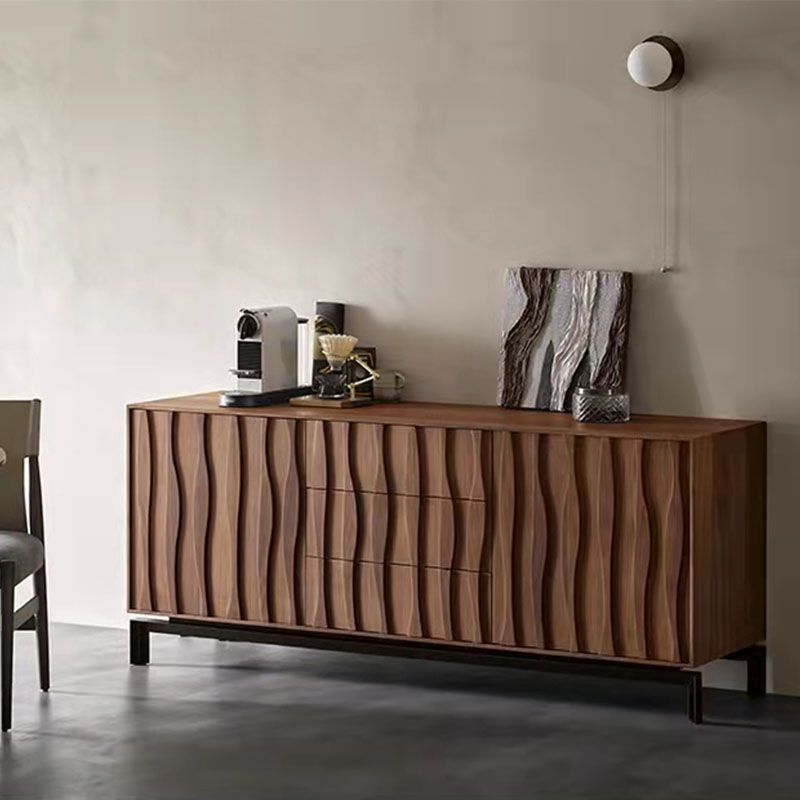 Modern 2 Doors Sideboard Server Cabinets Included Server for Living Room