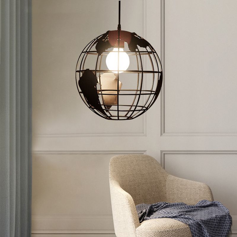 Cage Globe Restaurant hanglamp industriële stijl metaalhangende hanglamp