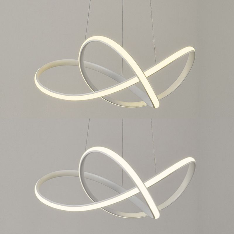 Modern Metal Chandelier Linear Shape LED Chandelier Pendant for Living Room