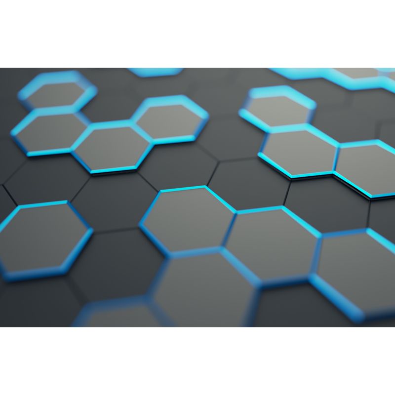 Cool 3D Honeycomb Wallpaper Mural for Bedroom Geometrical Wall Covering, Size Optional