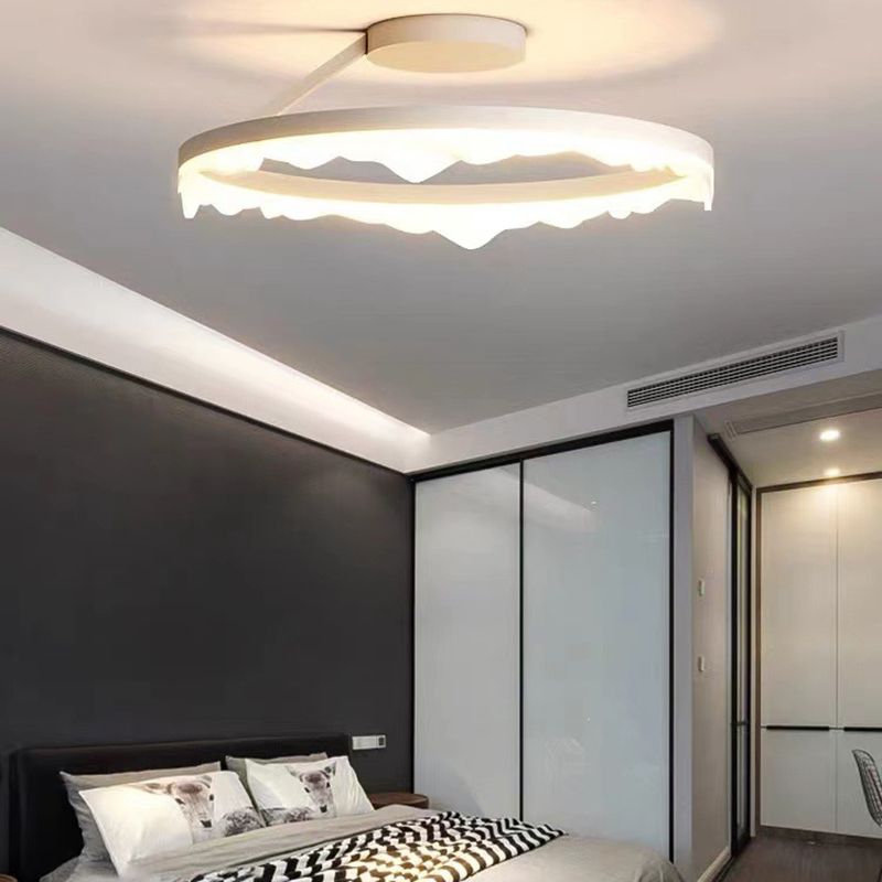 Modern Flush Mount Lighting Black/White LED Ceiling Light for Kitchen