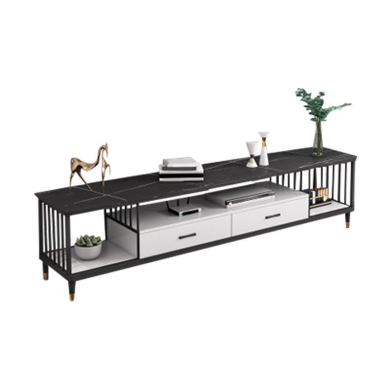 Open Storage TV Stand Console Modern Media Console TV Stand for Living Room