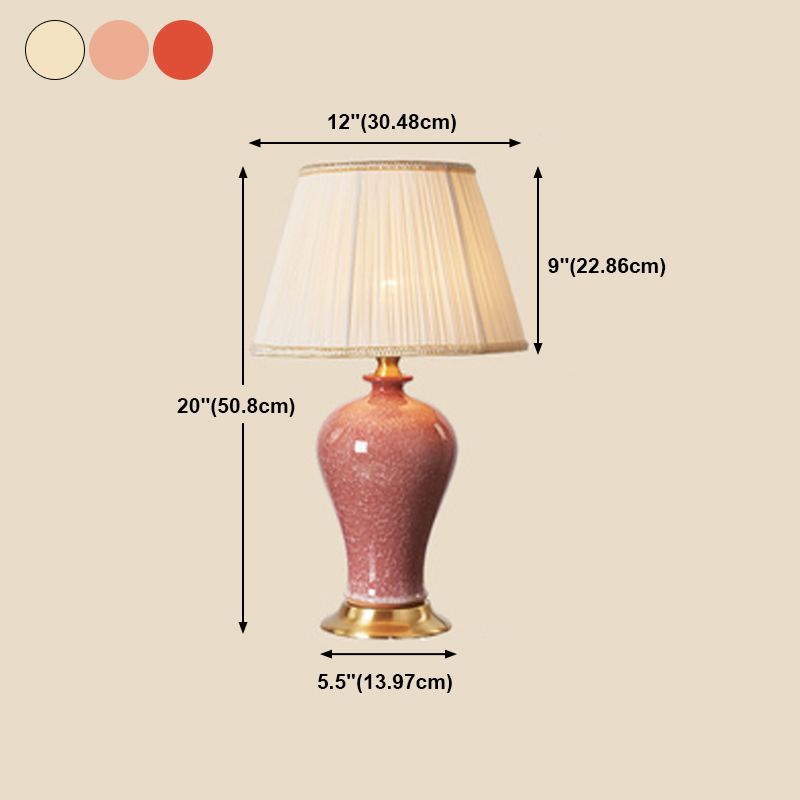 Modern Style Desk Lighting Fixture Colorful Silk Shade Desk Lamp for Bedroom