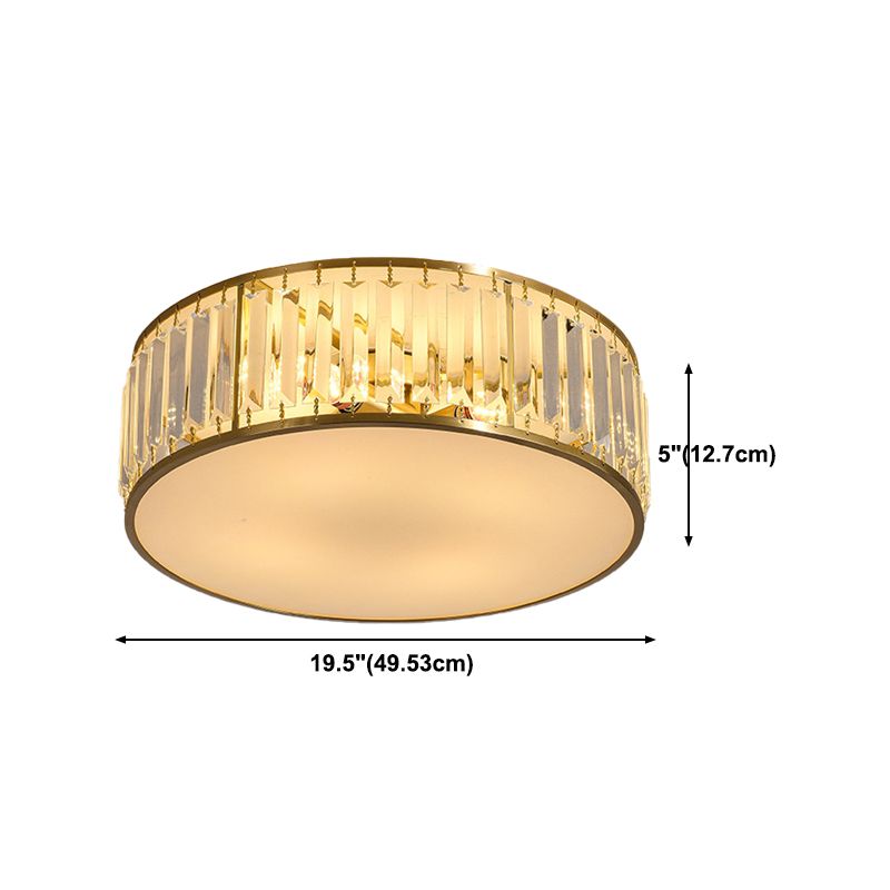 Modern Ceiling Lighting Crystal Multiple-Light Ceiling Mount Light Fixture