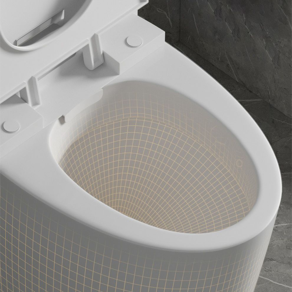 Modern Ceramic Toilet Floor Mounted Skirted Urine Toilet with Toilet Seat