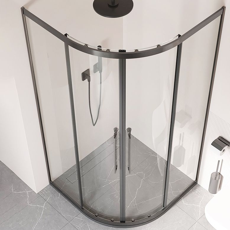 Framed Double Sliding Shower Stall Tempered Glass Shower Stall