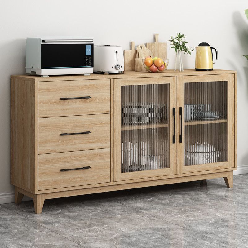 Modern Wood Server Table Sideboard with Drawers/Cabinets for Home