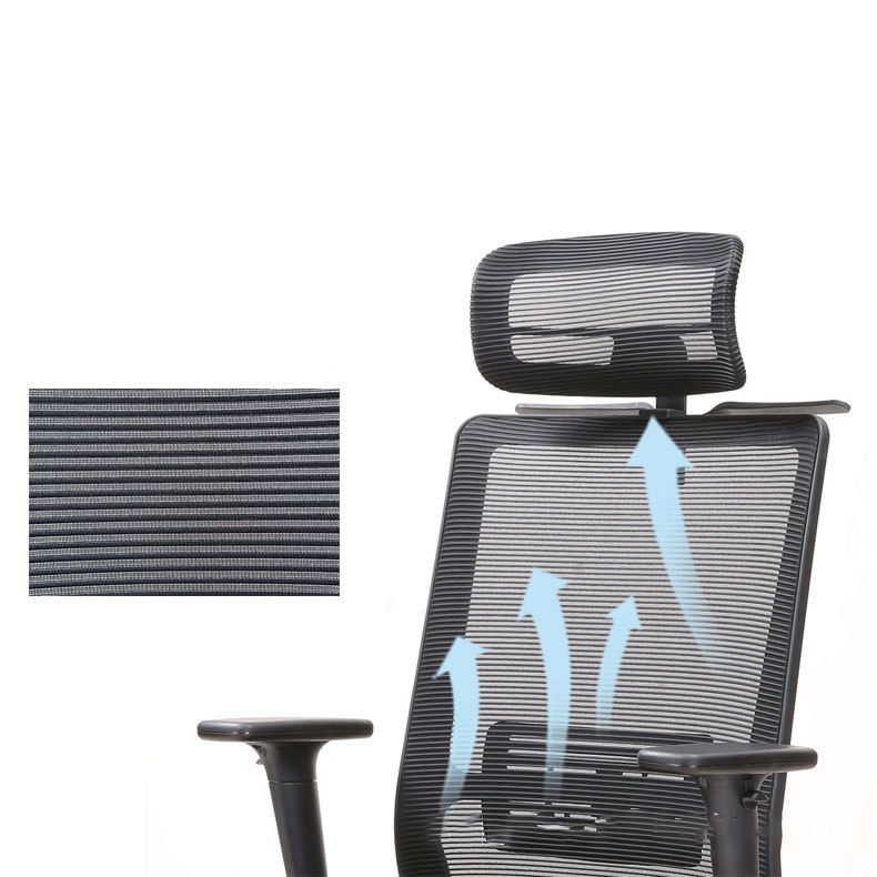 Modern Desk Chair Mesh Computer Chair Conference Chair in Black