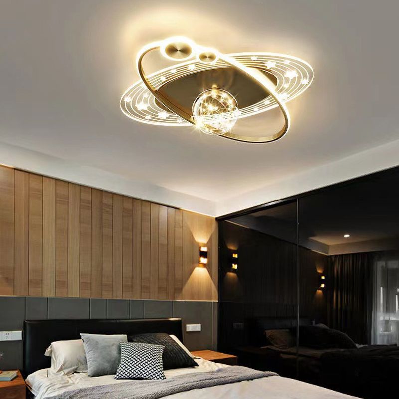 LED Polish Finish Ceiling Light Modern Flush Mount Lighting for Home