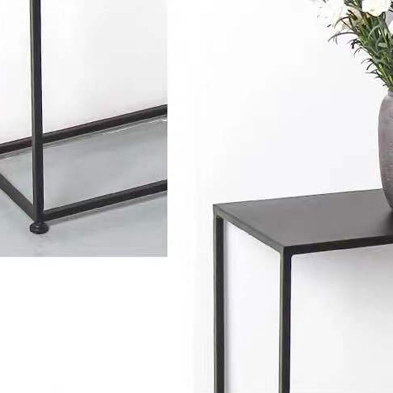 9.8 Inch Wide End Table Rectangle Metal Contemporary Console Table