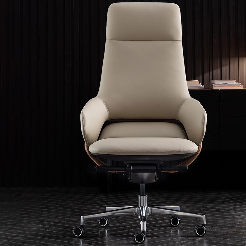 Modern Leather Managers Chair No Arm Executive Chair for Office