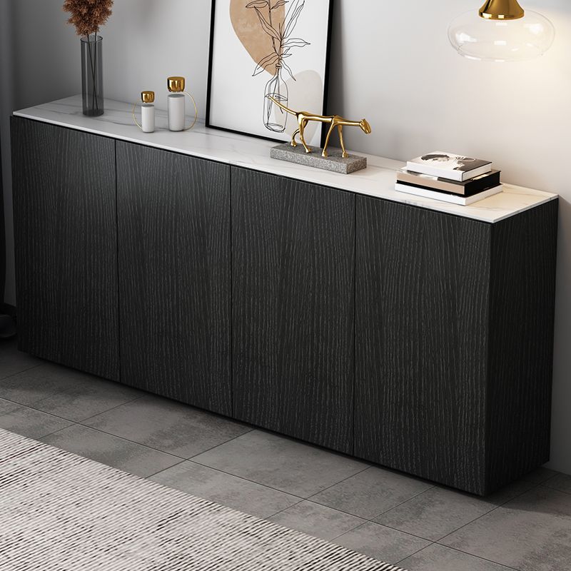 Modern & Contemporary Buffet Stone Buffet Sideboard with Cabinets