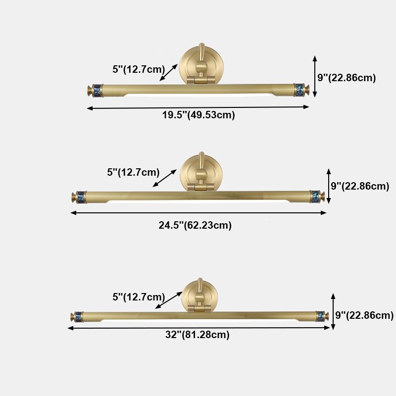 Lineare Form Metall Wandleuchten moderner Stil 1-Lichtspiegel Wandhalterung Leuchte