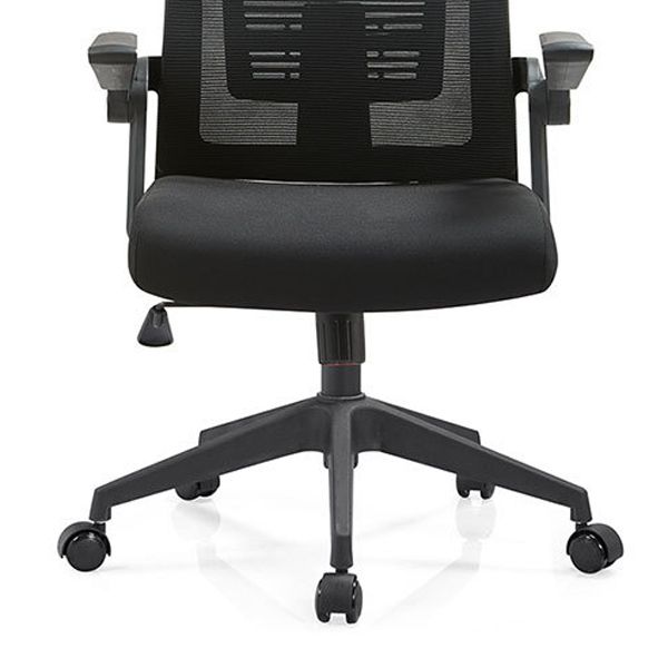 Black Nylon Modern Conference Chair Mid-Back and High Back Mesh Office Chair