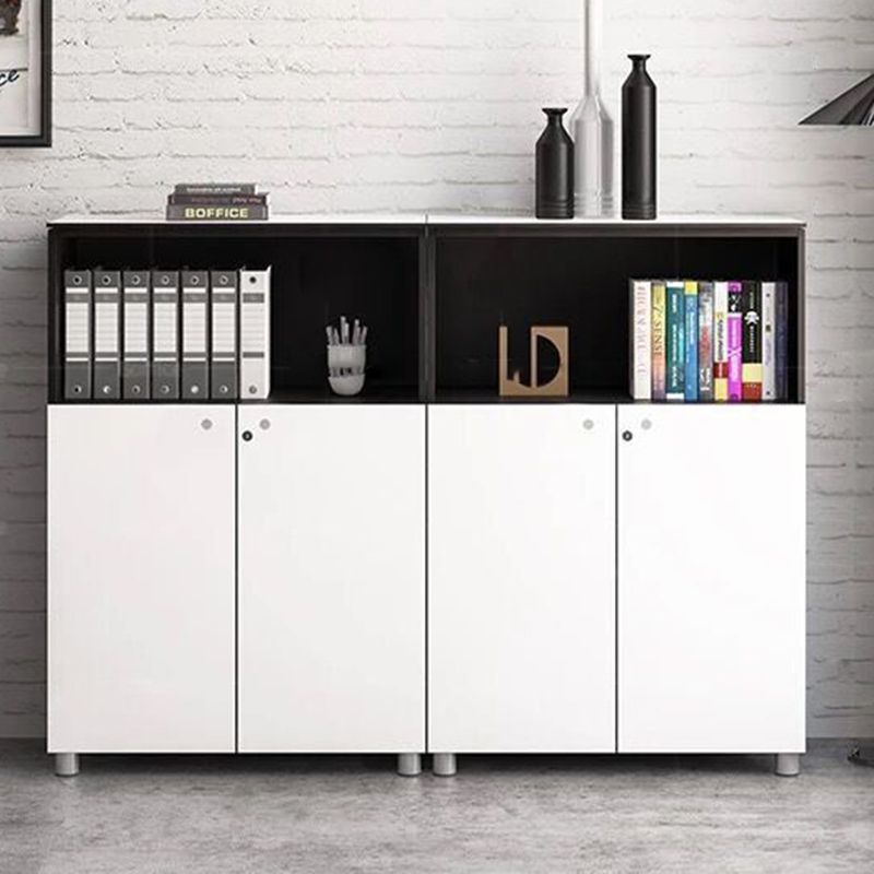 Contemporary File Cabinets Solid Wood Frame Key Lock Vertical File Cabinet Office