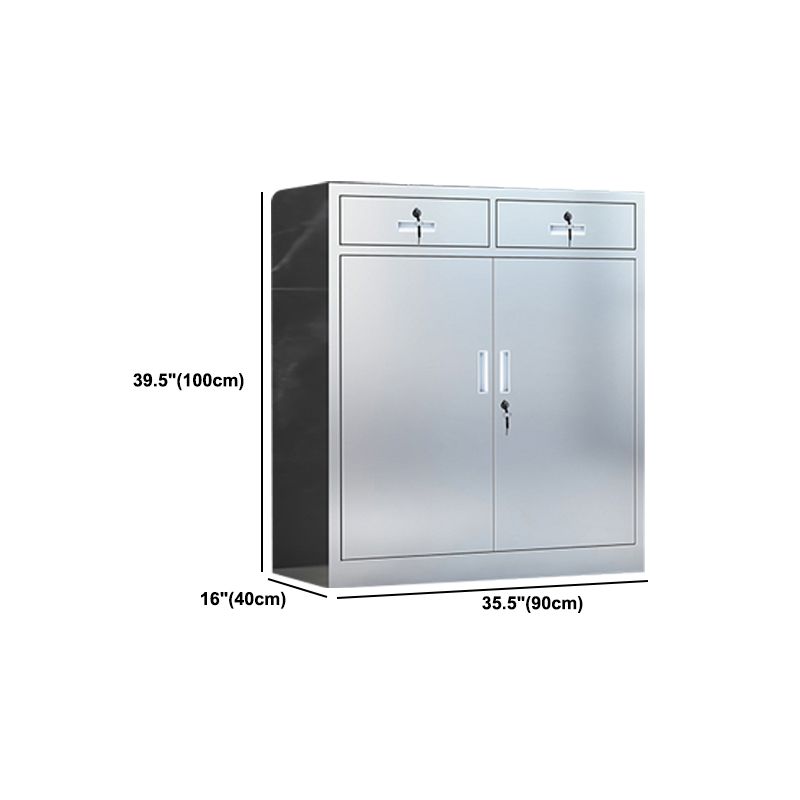 Metal Vertical Filing Cabinet Fire-Resistant File Cabinet with Storage