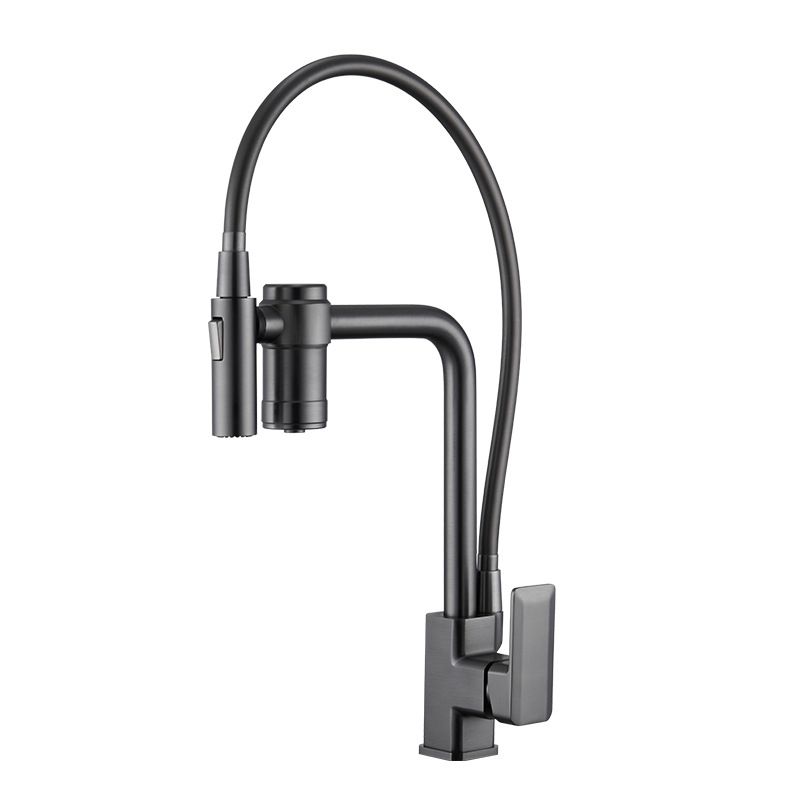 Single Handle Kitchen Faucet with Supply Lines Kitchen Sink Faucet with Pull down Sprayer