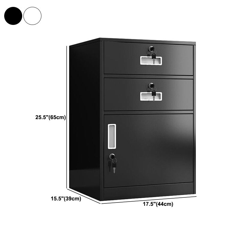 Fireproof File Cabinet Metal Locking Drawers Plain Vertical File Cabinet