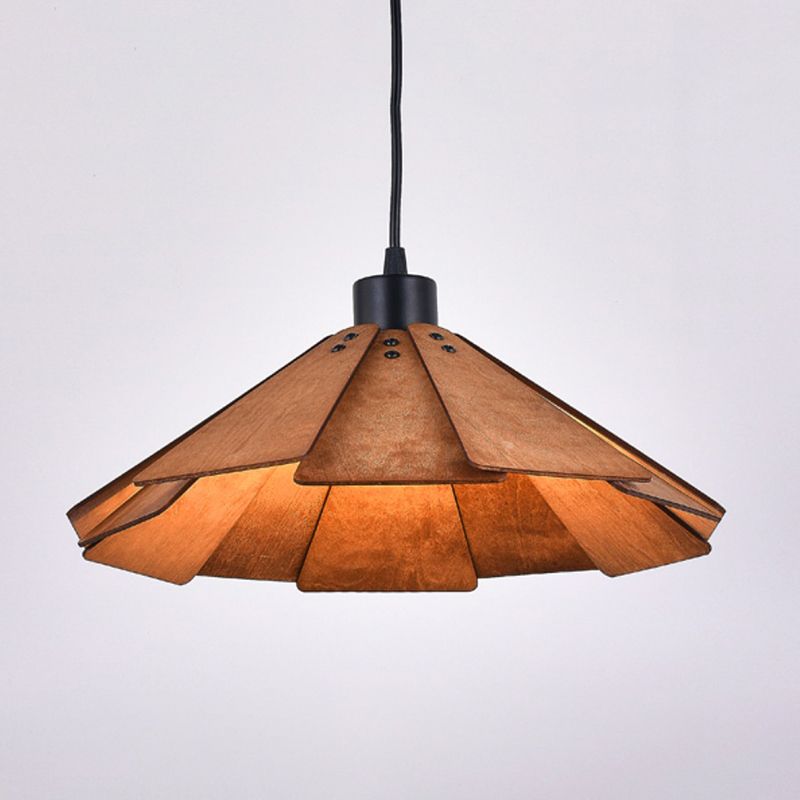 Wood Hanging Pendant Light Modern Style Suspension Pendant Light