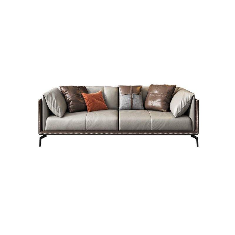 2125598427.56" H Pillow Top Arm Modern Sofa with Cushions Light-grey Standard Sofa