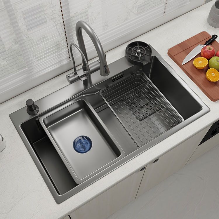 Contemporary Style Kitchen Sink Stainless Steel Corrosion Resistant Kitchen Sink