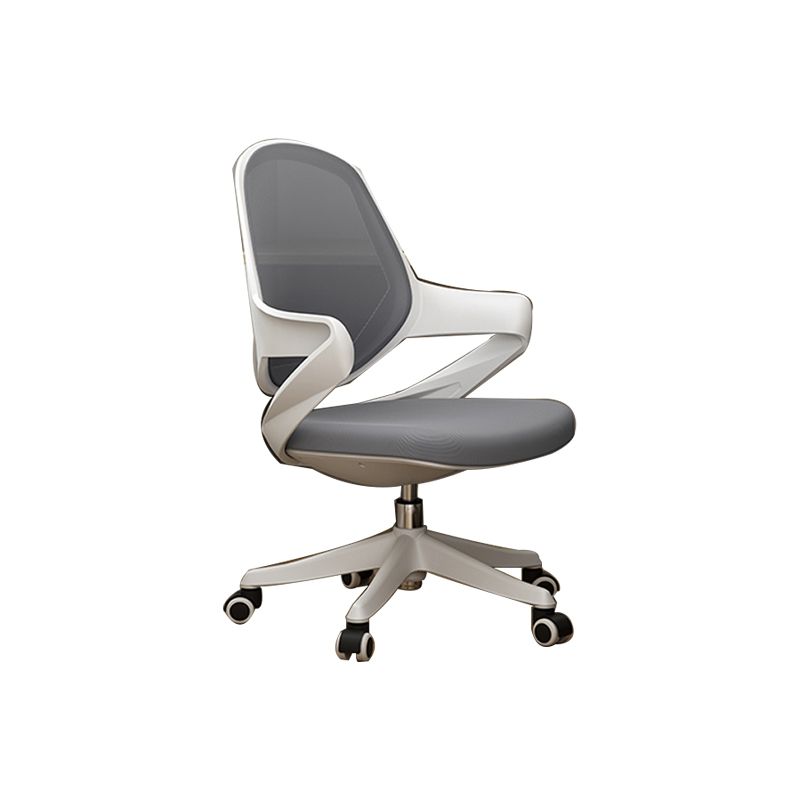 Modern Desk Chair Adjustable Seat Height Fixed Arms Office Chair with Wheels