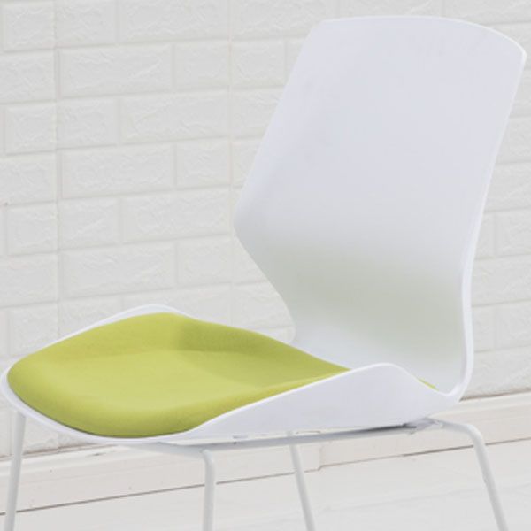 Middle Back Desk Chair with Sponge Cushion Plastic Back Office Chair