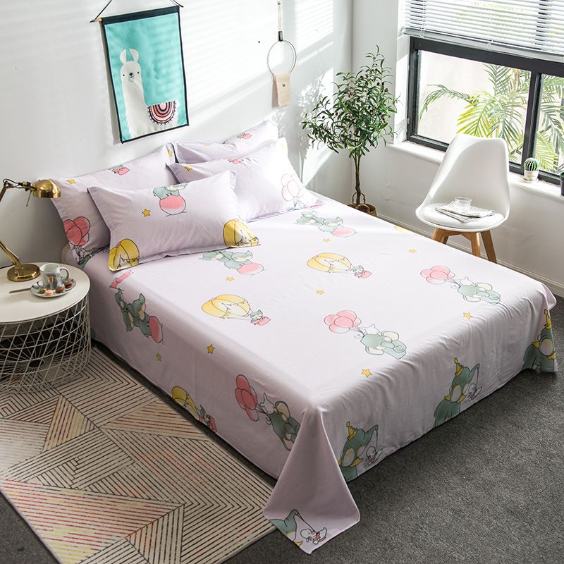 Cotton Fitted Sheet One Piece Summer Style Bedroom Simple Bed Sheet