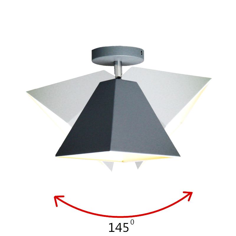 Trapezoid Flush Light 1 Light Metal Modern modern Mount Mount Plafond Lights