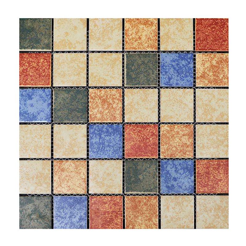 Grid Mosaic Sheet Wall & Floor Tile Mixed Material Outdoor Wall Tile