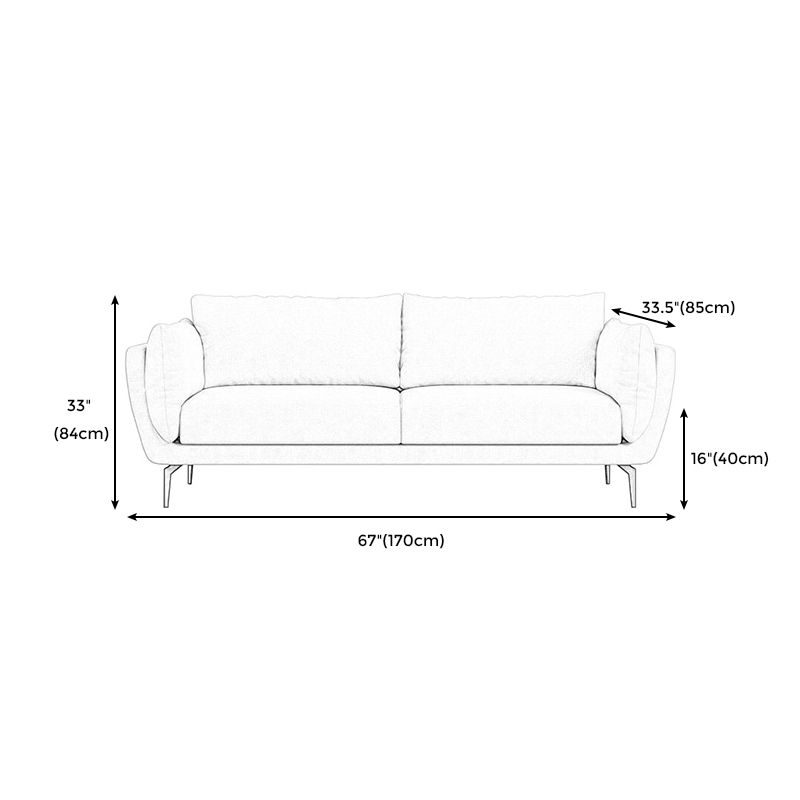 Sofa -Chaise für Wohnung ausgestattet Arm Sofa für Wohnzimmer zu Hause