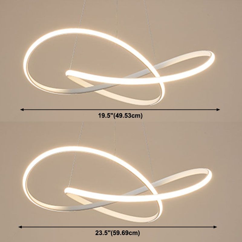 Lumière de lustre à LED de style simple moderne pour chambre à coucher