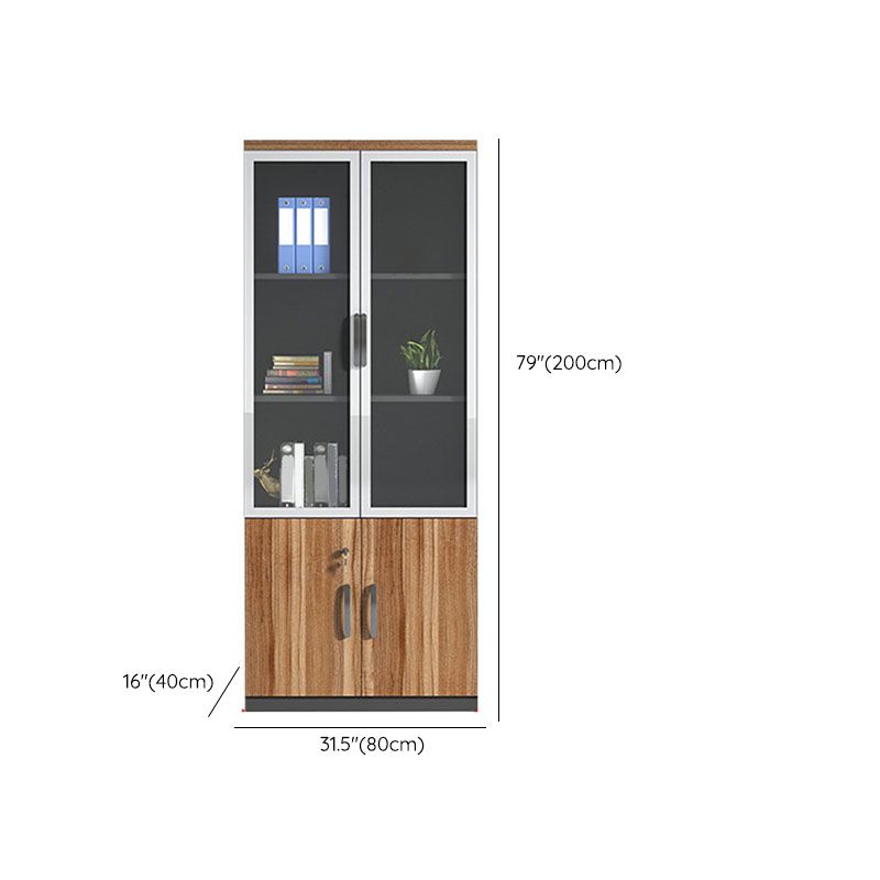 Engineered Wood Modern File Cabinet with Lock Storage for Home Office