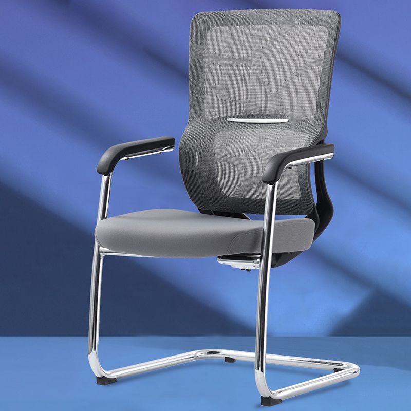 Modern Mesh Office Chair Ergonomic No Distressing Fixed Arms Desk Chair