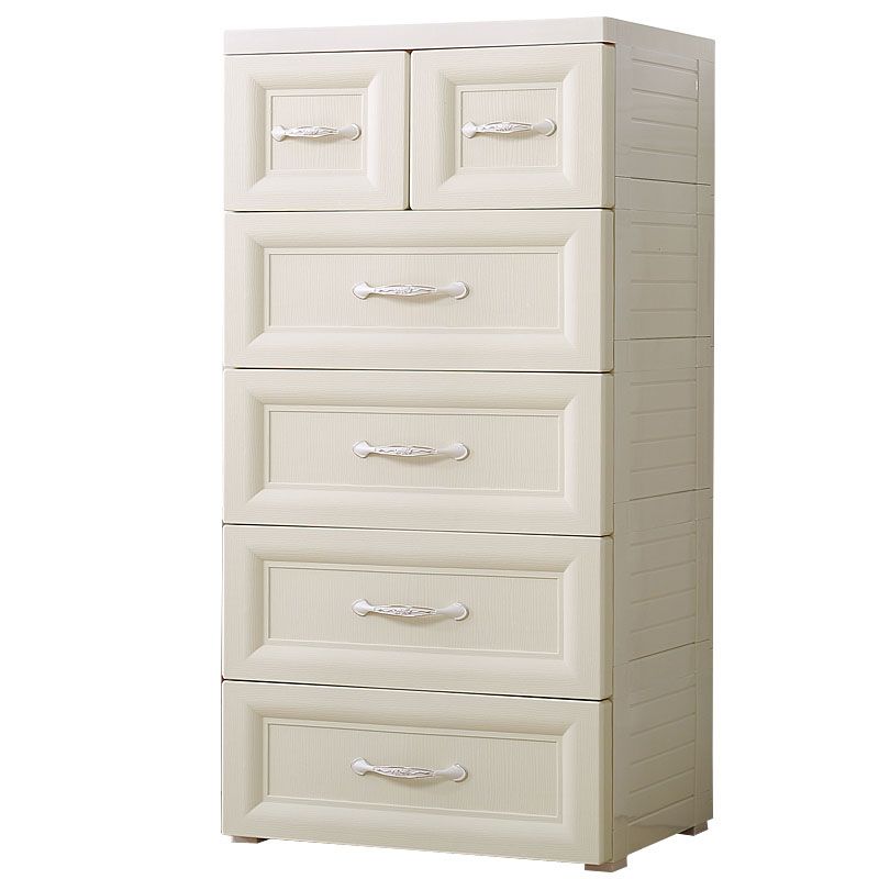 Kids Nightstand Scandinavian Nursery Dresser with 5/6 Drawers , 15.6-inch W