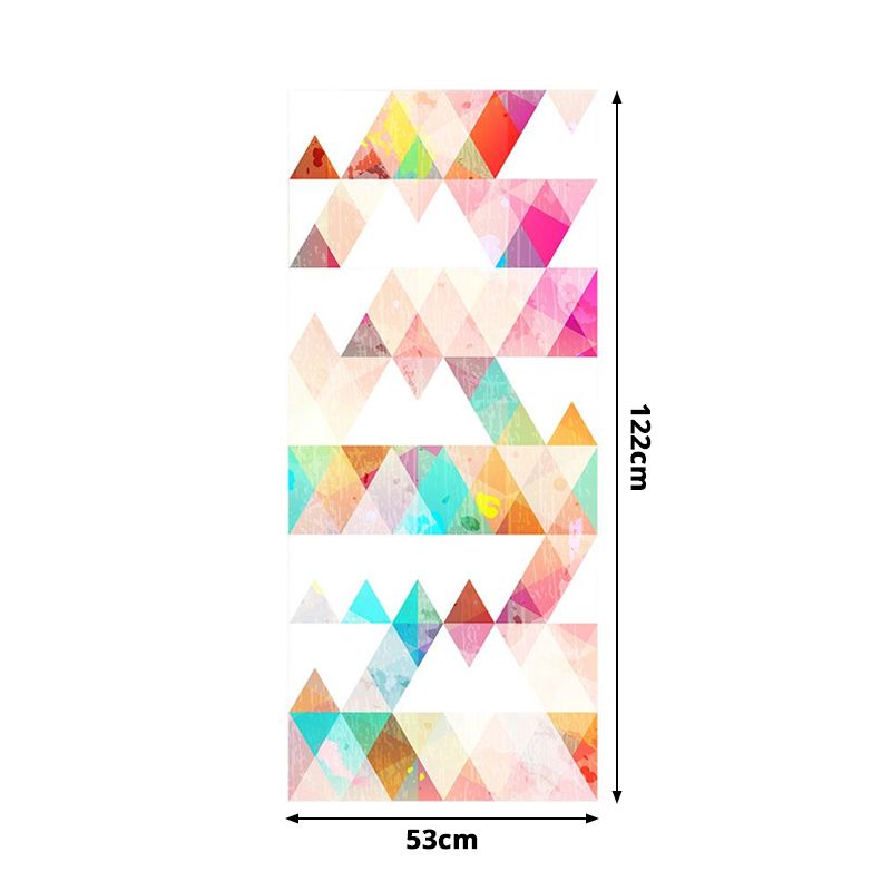 Removable Triangle Pattern Wallpapers PVC Childrens Art Wall Covering for Child Bedroom