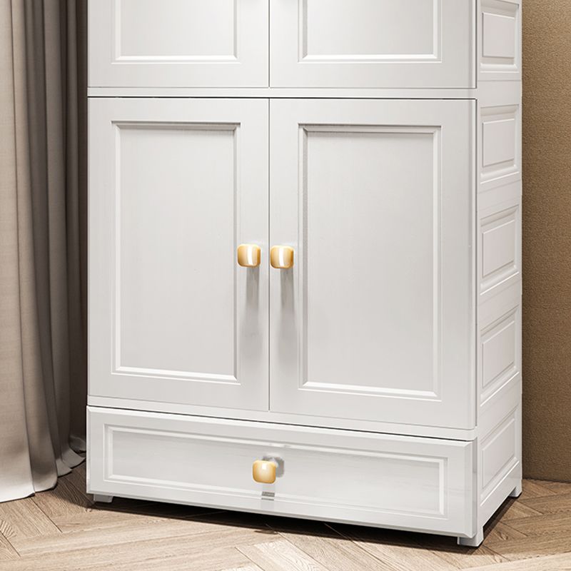 Contemporary Wardrobe Armoire Plastic Wardrobe Closet with Door