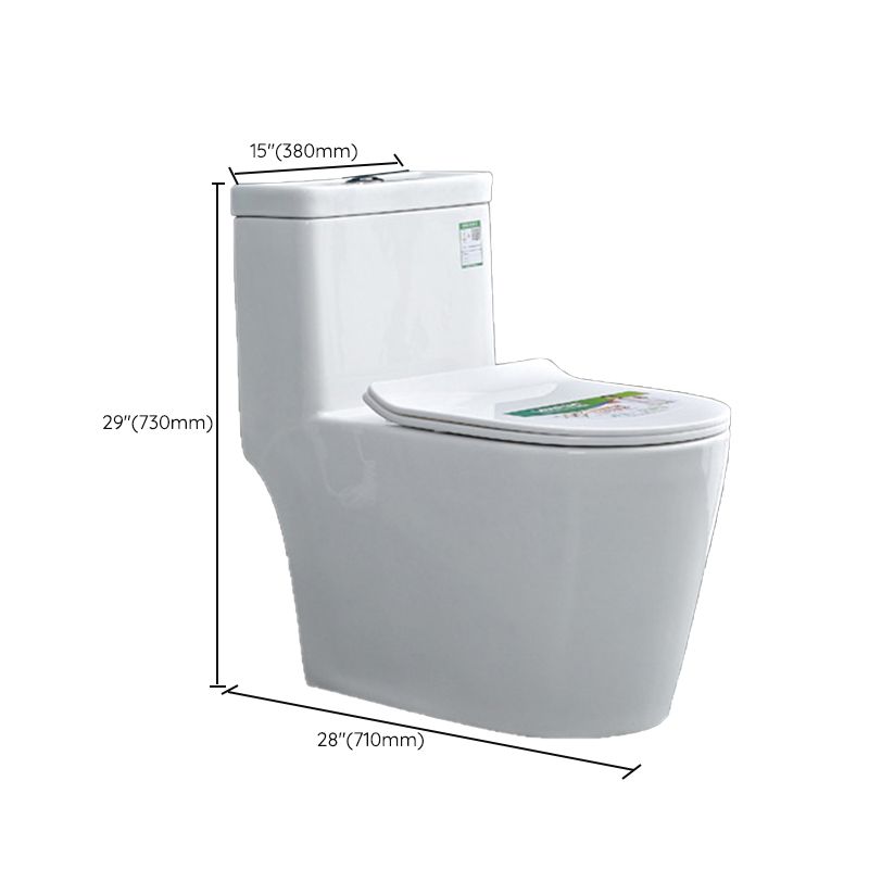 Modern Ceramic Flush Toilet Floor Mounted Urine Toilet for Washroom