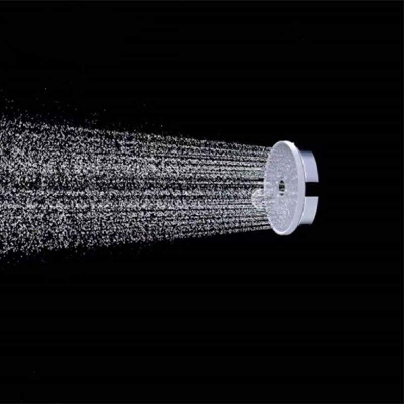 Matte Black Handheld Shower Head Modern 3-Jet Round Wall-Mount Handheld Shower Head