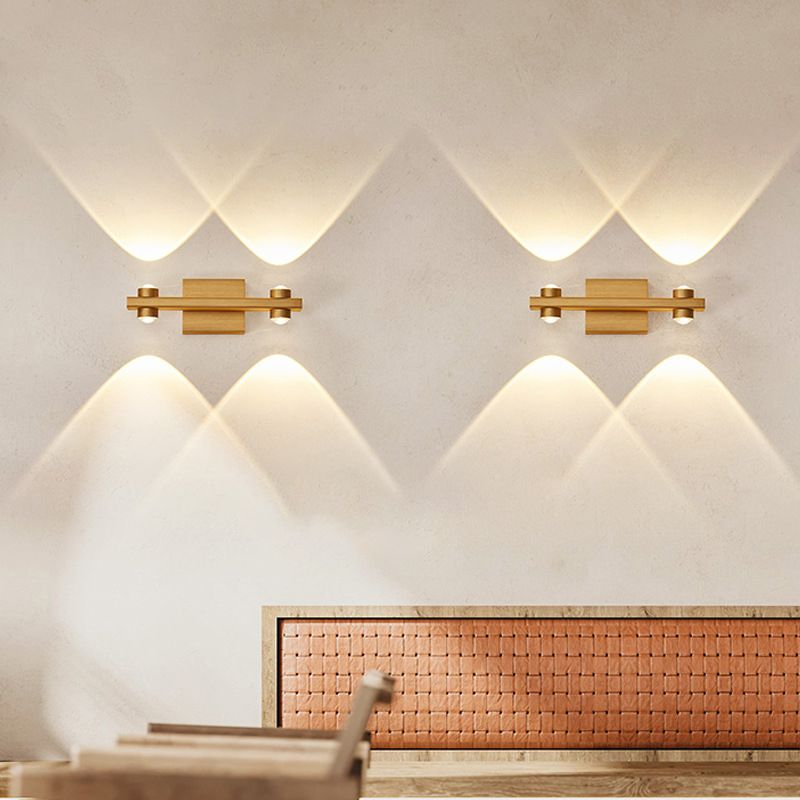Postmodern Metal Vanity Light Straight Multi Light LED Mirror Light for Bathroom