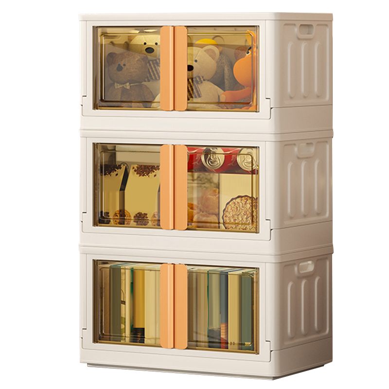 Modern Style Kids Closet Plastic Bedroom Armoire Cabinet with Door