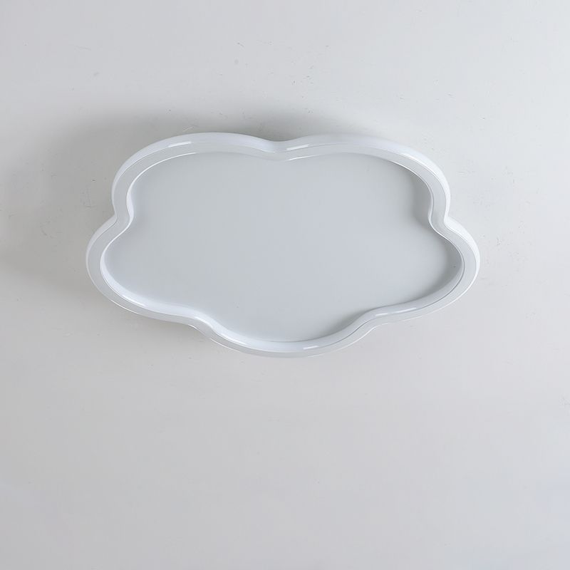 Modern Creative LED Flush Mount Cloud Shape Acrylic Ceiling Fixture for Bedroom