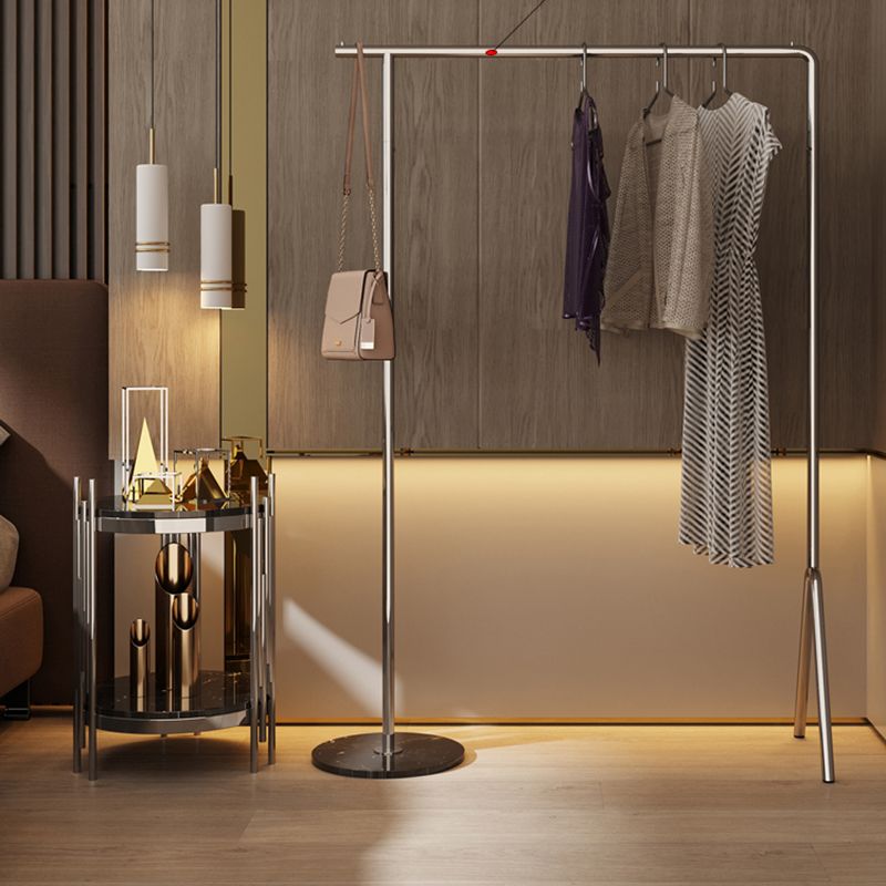 Contemporary Plain Clothes Hanger Free Standing Metal Coat Rack