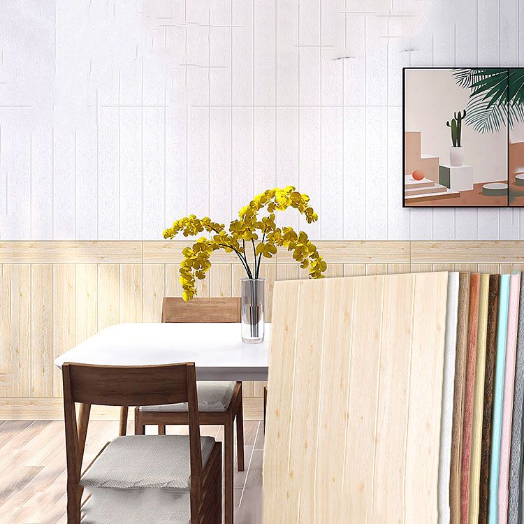 Modern Wall Paneling Peel and Stick Wood Effect Design Rectangle Wall Paneling