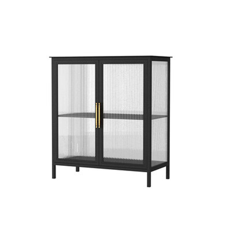 Glass Door Display Cabinet Industrial Storage Cabinet for Living Room