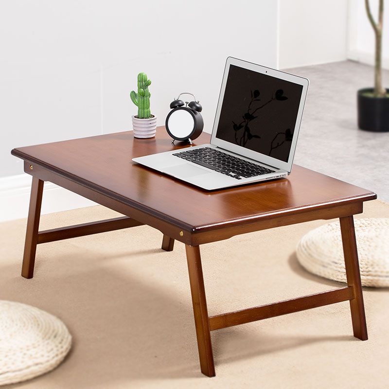 Contemporary Style Wood Office Desk Rectangular Shape Task Desk in Brown/Natural